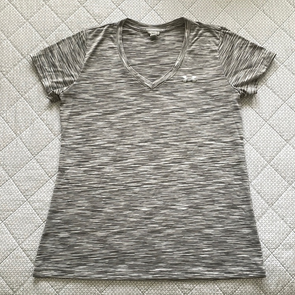 Under Armour Dri-Fit T-Shirt (Light Heather Gray) Small